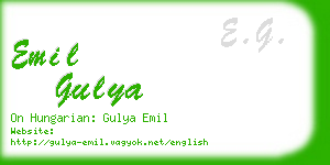 emil gulya business card